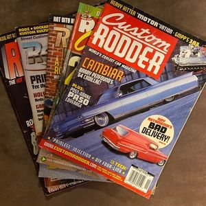 Hotrod/ Custom Car Magazines. 5pcs.